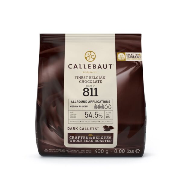 Callebaut Mörk choklad 400 GR – 54.5% kakao