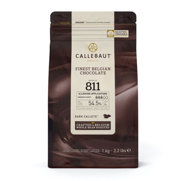 Callebaut Mörk choklad 1 kg – 54.5% kakao